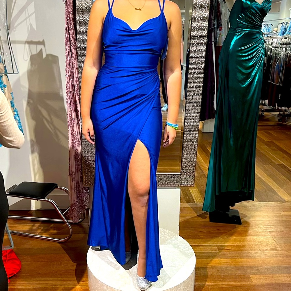 Brand new Formal gown! Beautiful Royal blue chic boutique dress.